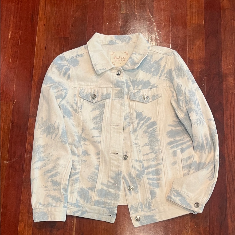 White washed blue jean Jacket